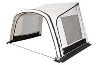 Kari luftsolsejl med sider/uden front. B400 x D250 cm x H200 cm.
