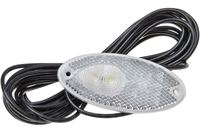 Frontlygte 2-LED, hvid, oval 