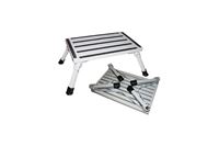 Trappetrin, aluminium foldbart med anti-slip overflade