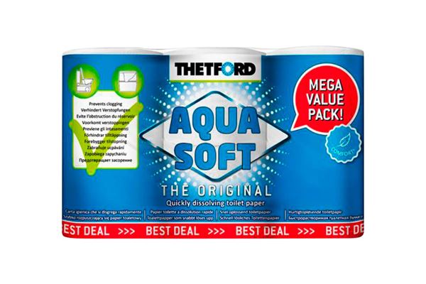 Thetford Aqua Soft toiletpapir 6 ruller
