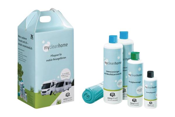 Mycleanhome plejesæt til udvendig/indvendig rengøring af campingvogn.