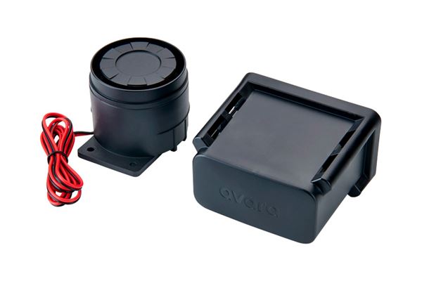 Avara sirene med batteri og driver.