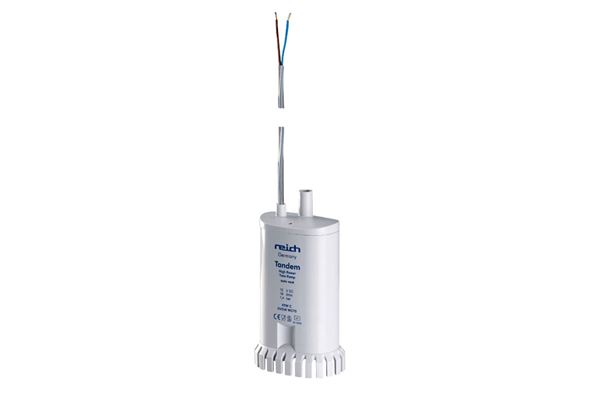 Power Twin 12V dykpumpe, 19 ltr. Uden tilbageløbsventil.