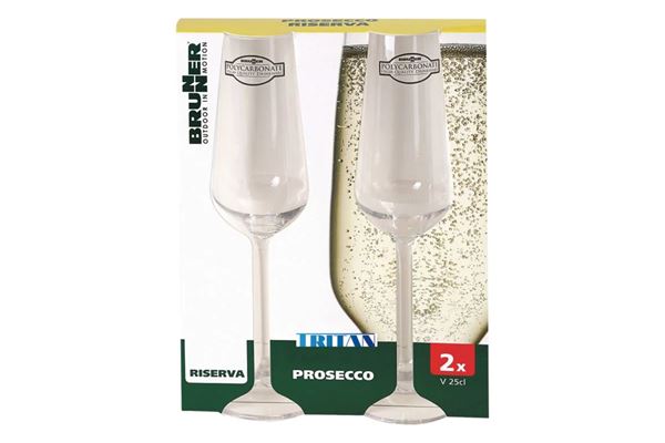 Prosecco glas, 25 cl. 2 stk.