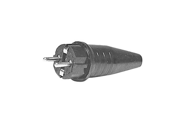 230 V Schuko gummi hanstik med jord