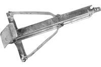 AL-KO Støtteben, galvaniseret L 45 cm - med bevægelig støtteplade