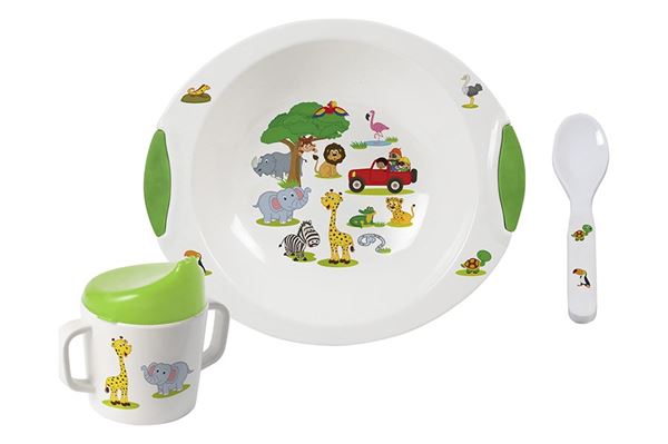 Børneservice med jungle motiv