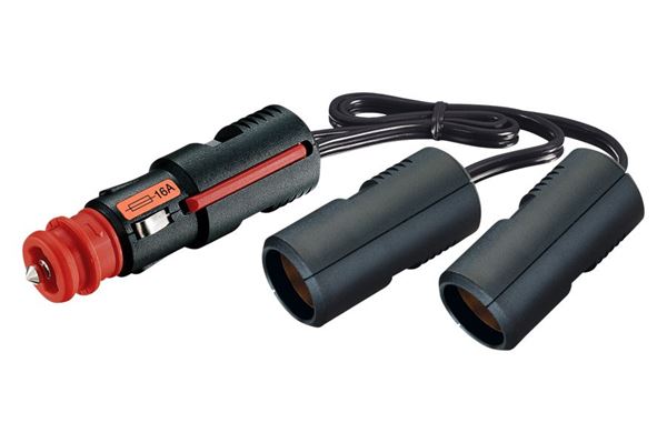 Dobbelt forlængerkabel 2 x 8 A