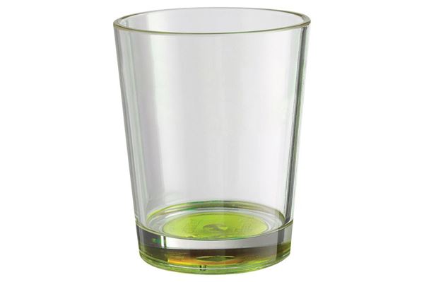 Drikkeglas med antislip 30 cl, 2-pak. Grøn bund.