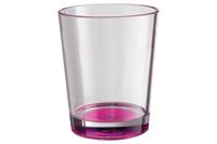 Drikkeglas med antislip 30 cl, 2-pak. Pink bund.