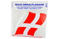 Flag “DK”, sæt a´ 2 stk, large.