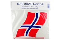 Flag “NO”, sæt a´ 2 stk, small.