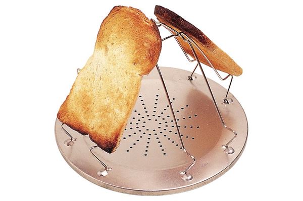 Foldbar toaster til gaskomfuret.