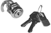 Gaskasselås i metal med 2 nøgler, tap 25 mm