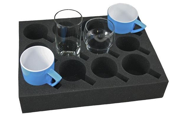 Glas-/Kopholder i skum.
