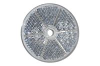 Hvid refleks til påskruning, Ø 60 mm