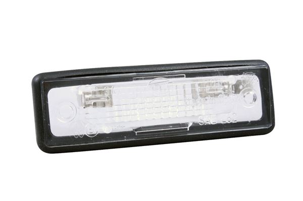 Nummerpladelys til lygtekonsol, venstre, 90 x 30 mm
