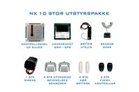 NX-10 alarmpakke incl. modem, sirene, sensorer, fjernkontrol