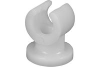 Rørholder, hvid PVC, 8 mm