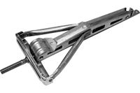 Støtteben BPV, galvaniseret L 61 cm - flad model