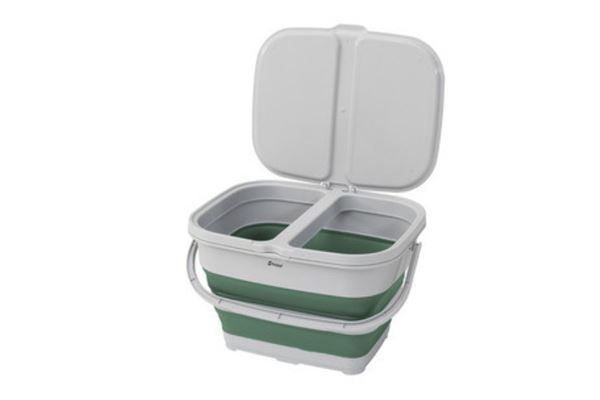 Foldbar affaldsspand med 2 rum fra Outwell